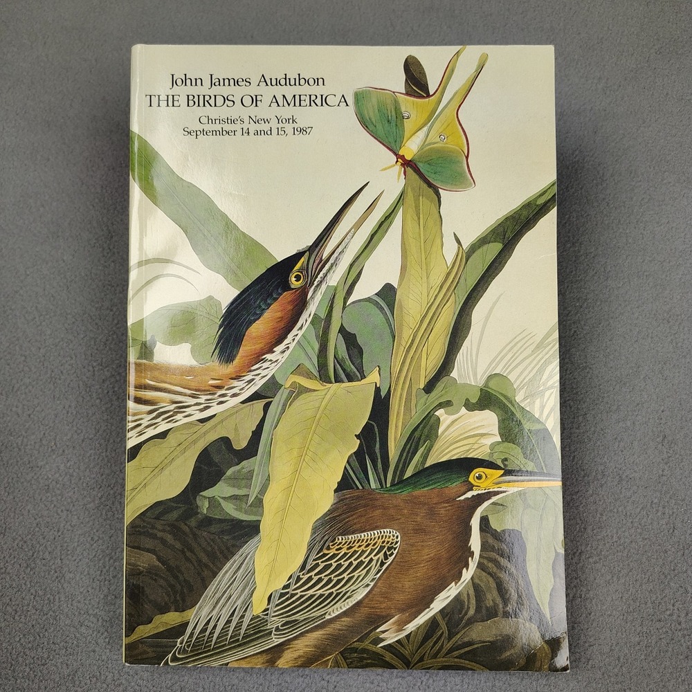 Christies New York Audubon Birds Of America Auction Catalog Vintage 1987 400+ pg